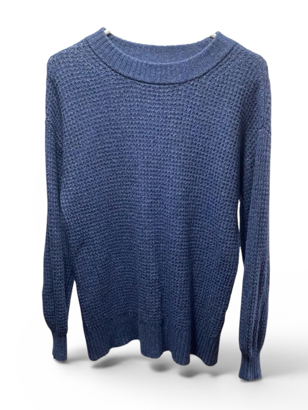 American Eagle Waffle Knit Heather Blue Sweater‎ size XS